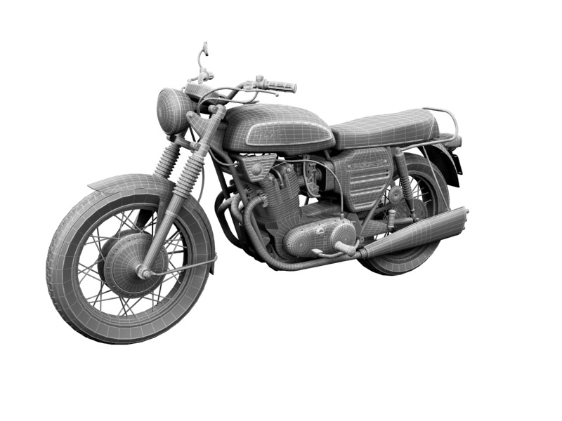 BSA Rocket 3 1969 3D model_16