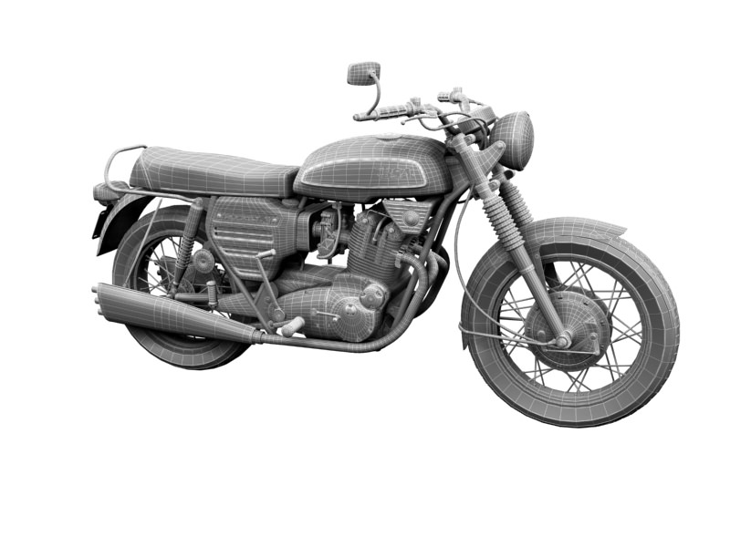 BSA Rocket 3 1969 3D model_14