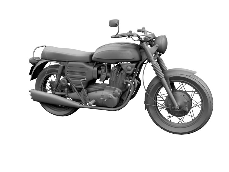 BSA Rocket 3 1969 3D model_8