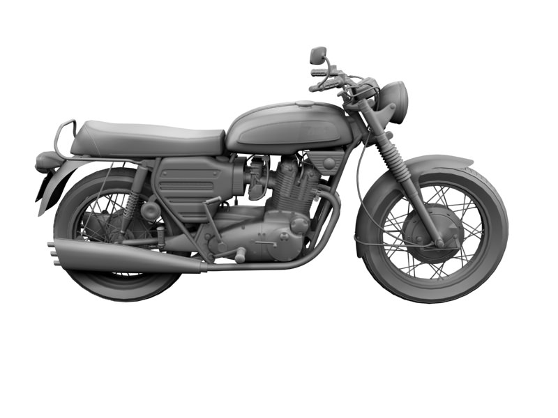 BSA Rocket 3 1969 3D model_15