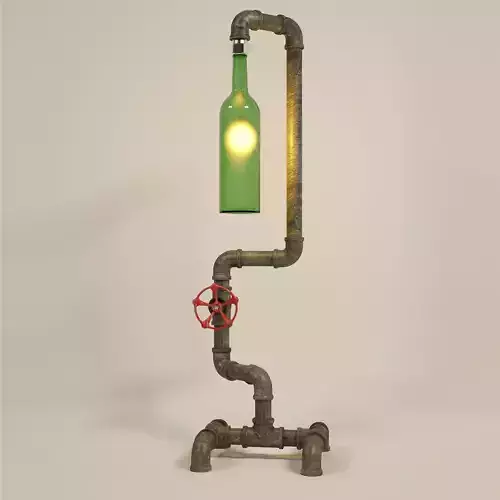 lighting water pipe Free 3D model