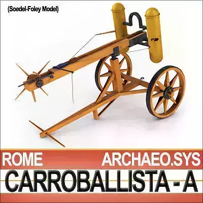 Roman Artillery Carroballista A Soedel Foley 3D model