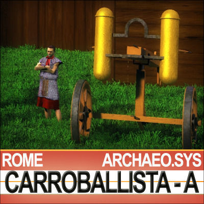 Roman Artillery Carroballista A Soedel Foley 3D model_10