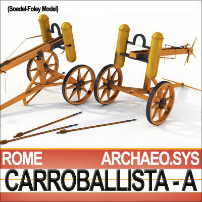 Roman Artillery Carroballista A Soedel Foley 3D model_9