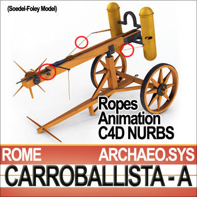 Roman Artillery Carroballista A Soedel Foley 3D model_8