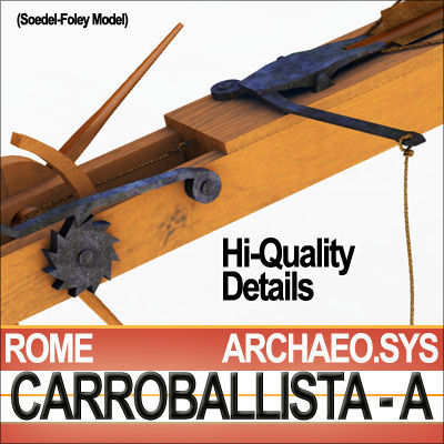 Roman Artillery Carroballista A Soedel Foley 3D model_1