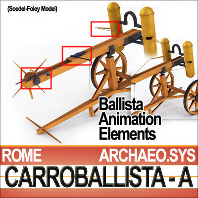 Roman Artillery Carroballista A Soedel Foley 3D model_7