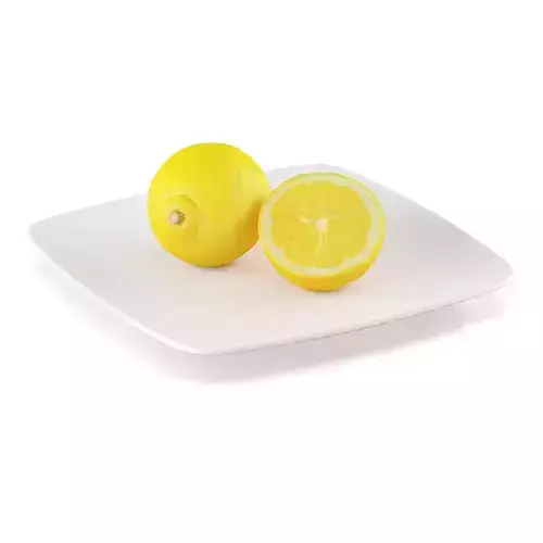Lemon fruits 3D model