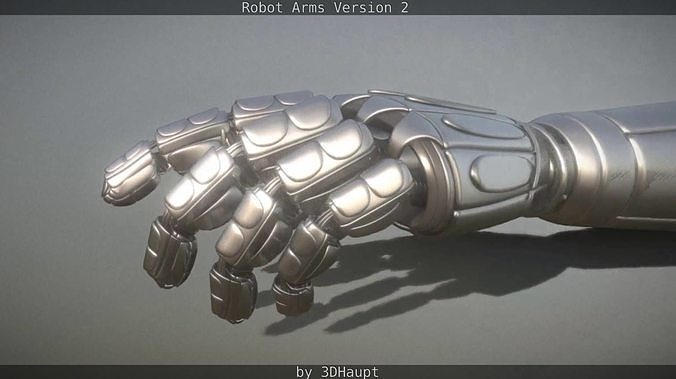 Robotarms version 2 rigged 3D model