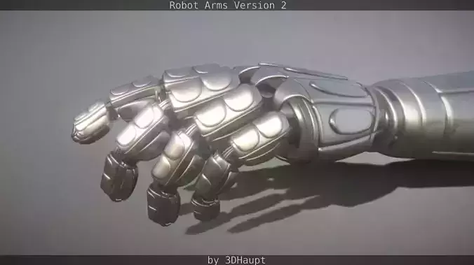 Robotarms version 2 rigged 3D model