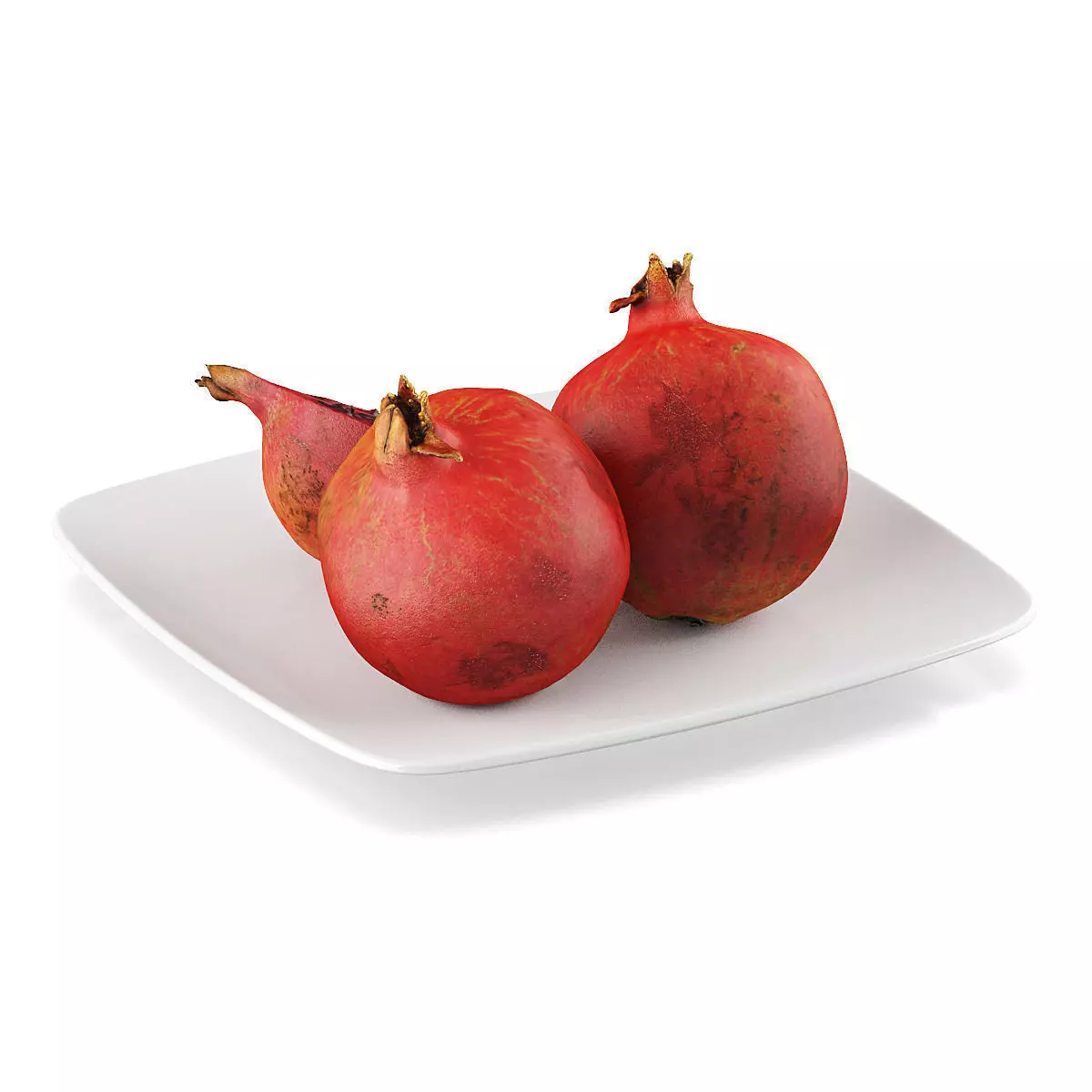 Pomegranate fruits 3D model_0