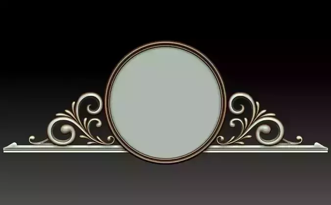 Mirror ornate frame
