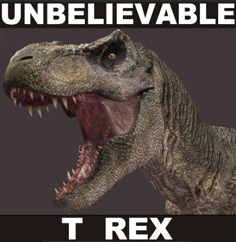 Incredible JP Dinosaur PACK - rex 3d model 3D model_65