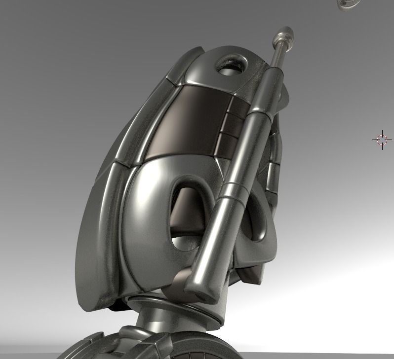 Robot legs version 2 rigged  and animated 3D model_20