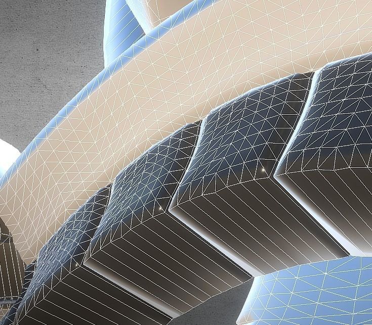 Robot legs version 2 rigged  and animated 3D model_42