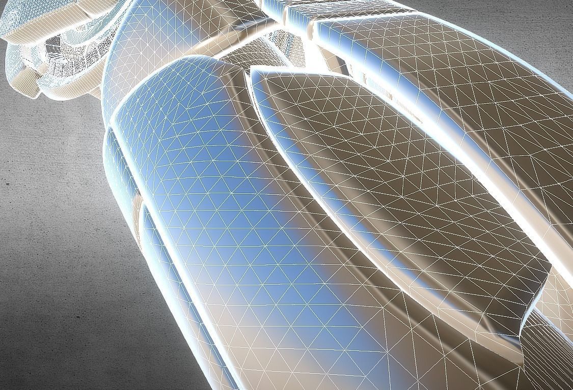 Robot legs version 2 rigged  and animated 3D model_43