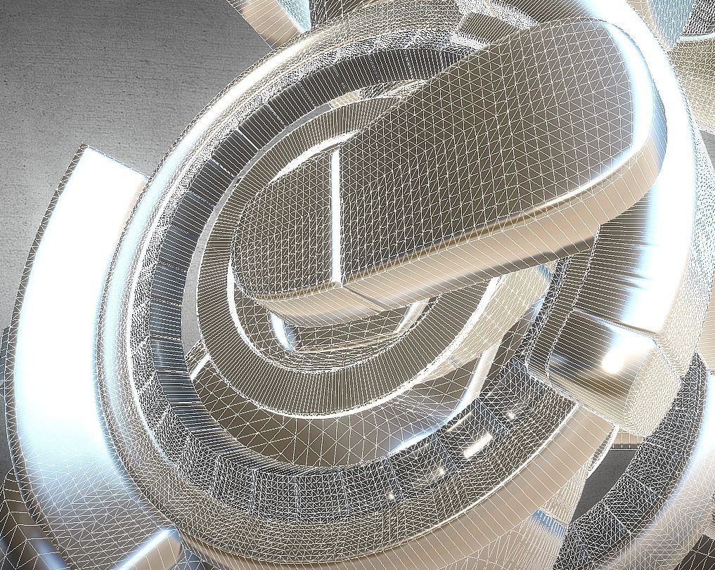 Robot legs version 2 rigged  and animated 3D model_48