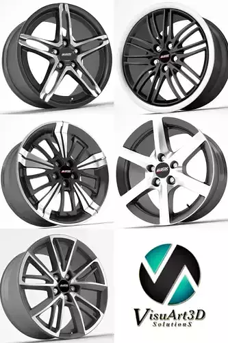 Alutec wheel rims 3D model