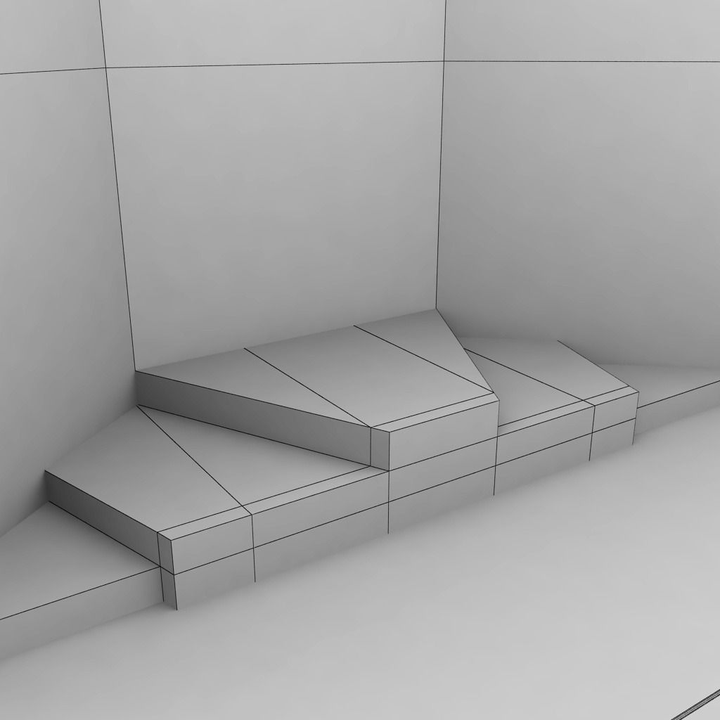 Formula One sport podium Low-poly 3D model_8