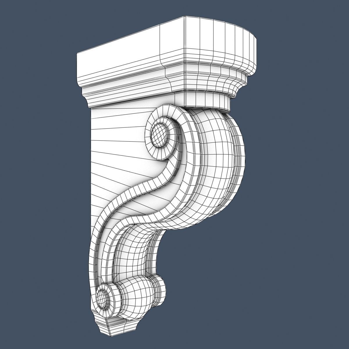 Simple Corbel 011 3D Model .max .obj .fbx .ma .mb