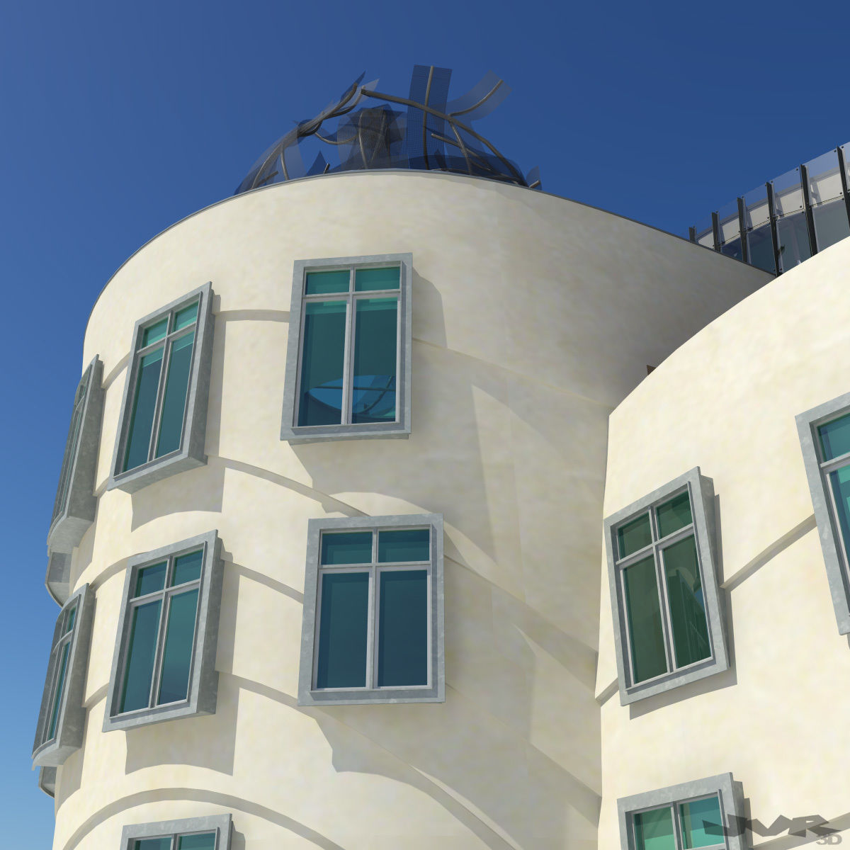Dancing House 3D model_7