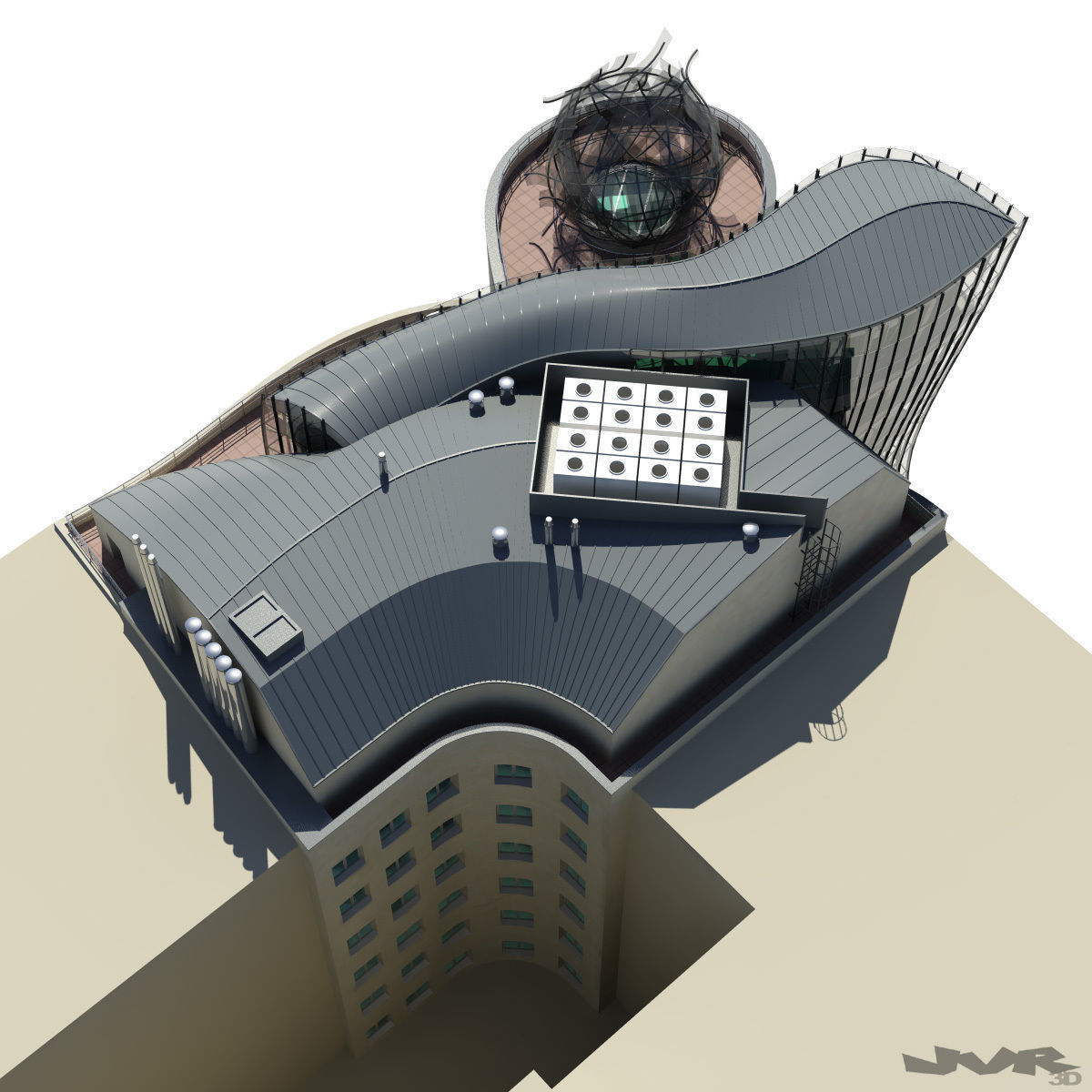 Dancing House 3D model_15
