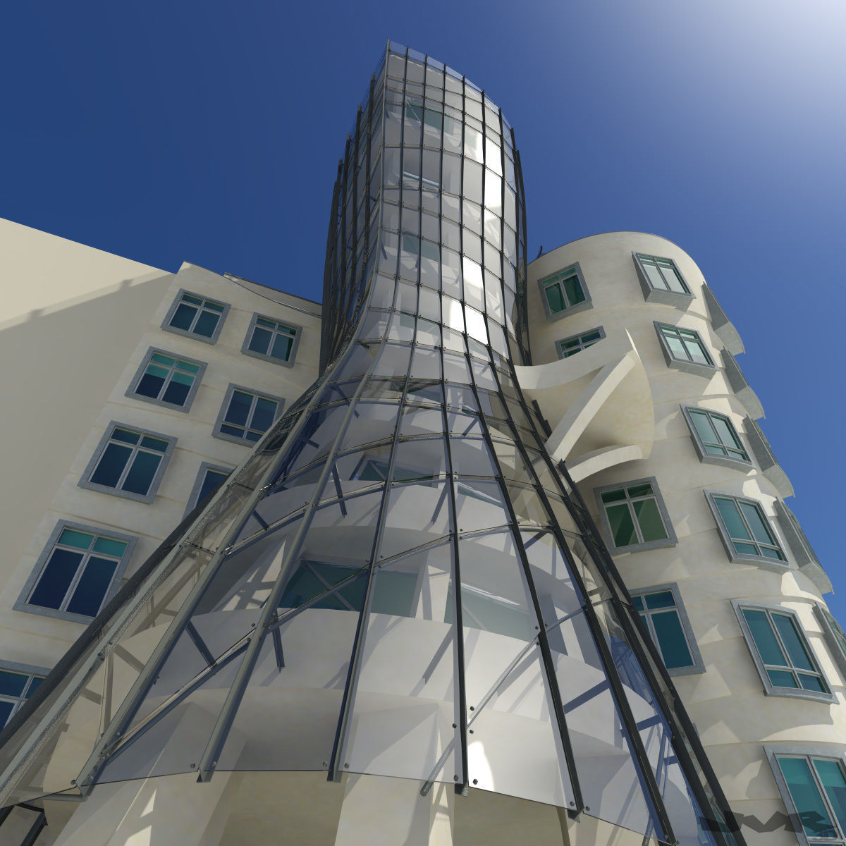 Dancing House 3D model_6