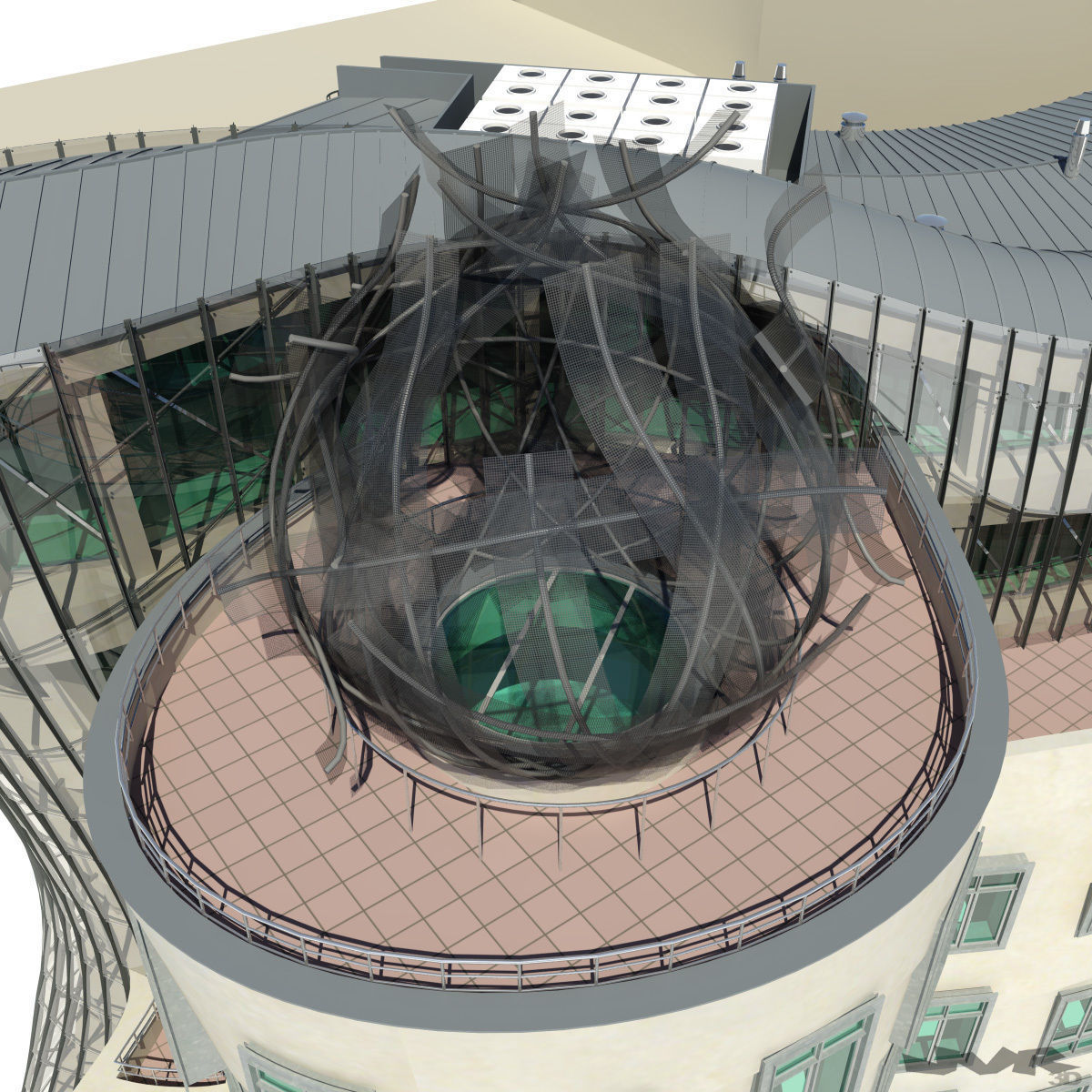 Dancing House 3D model_10