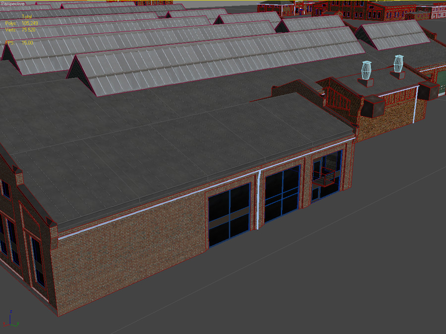 Old european factory complex 3D model_20