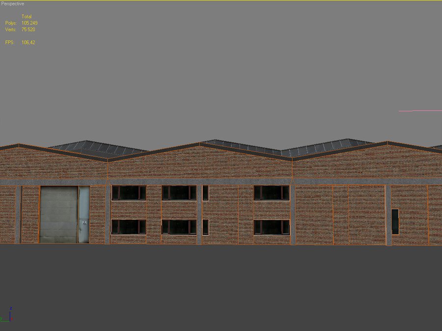 Old european factory complex 3D model_10