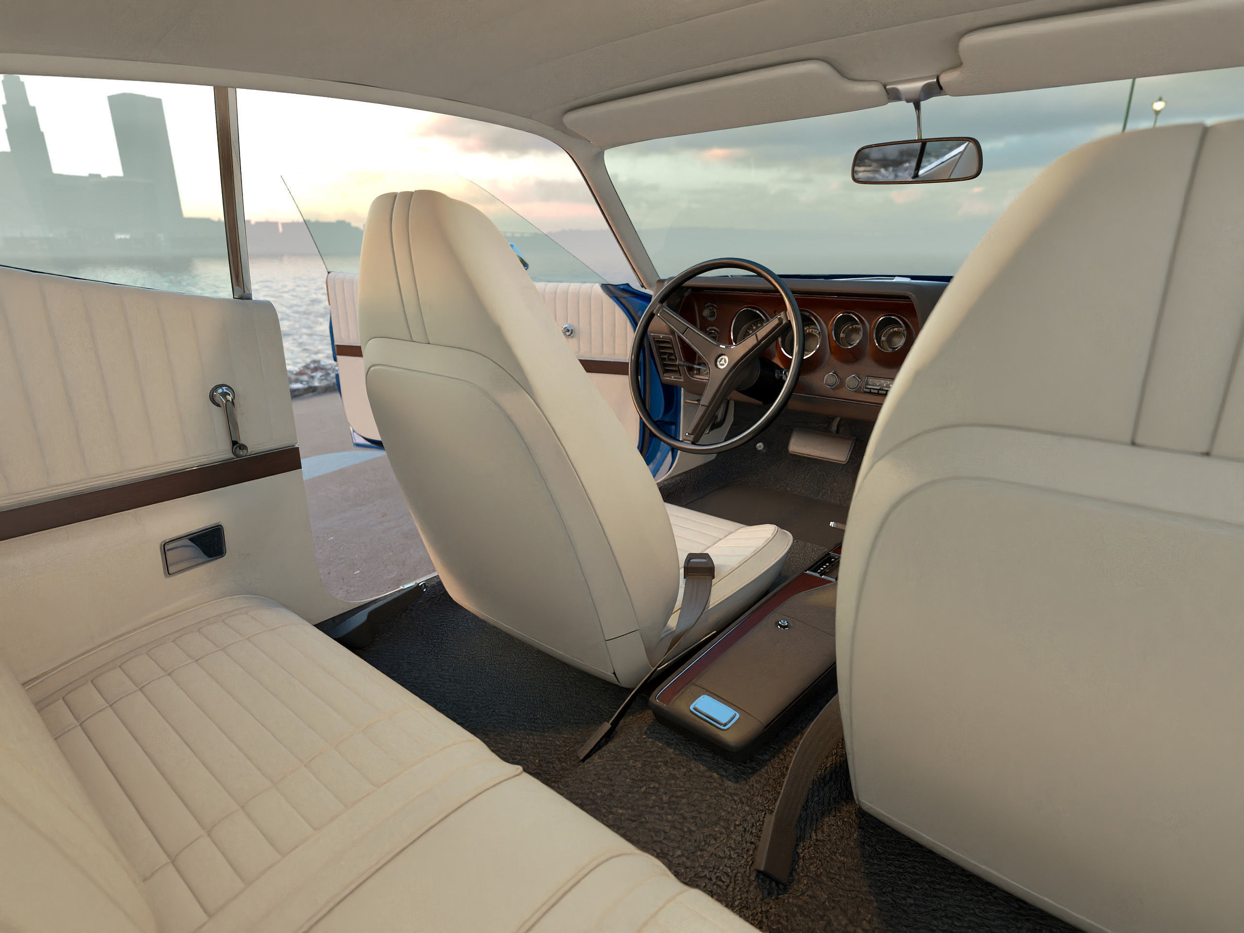 Plymouth Satellite 1971 3D model_11