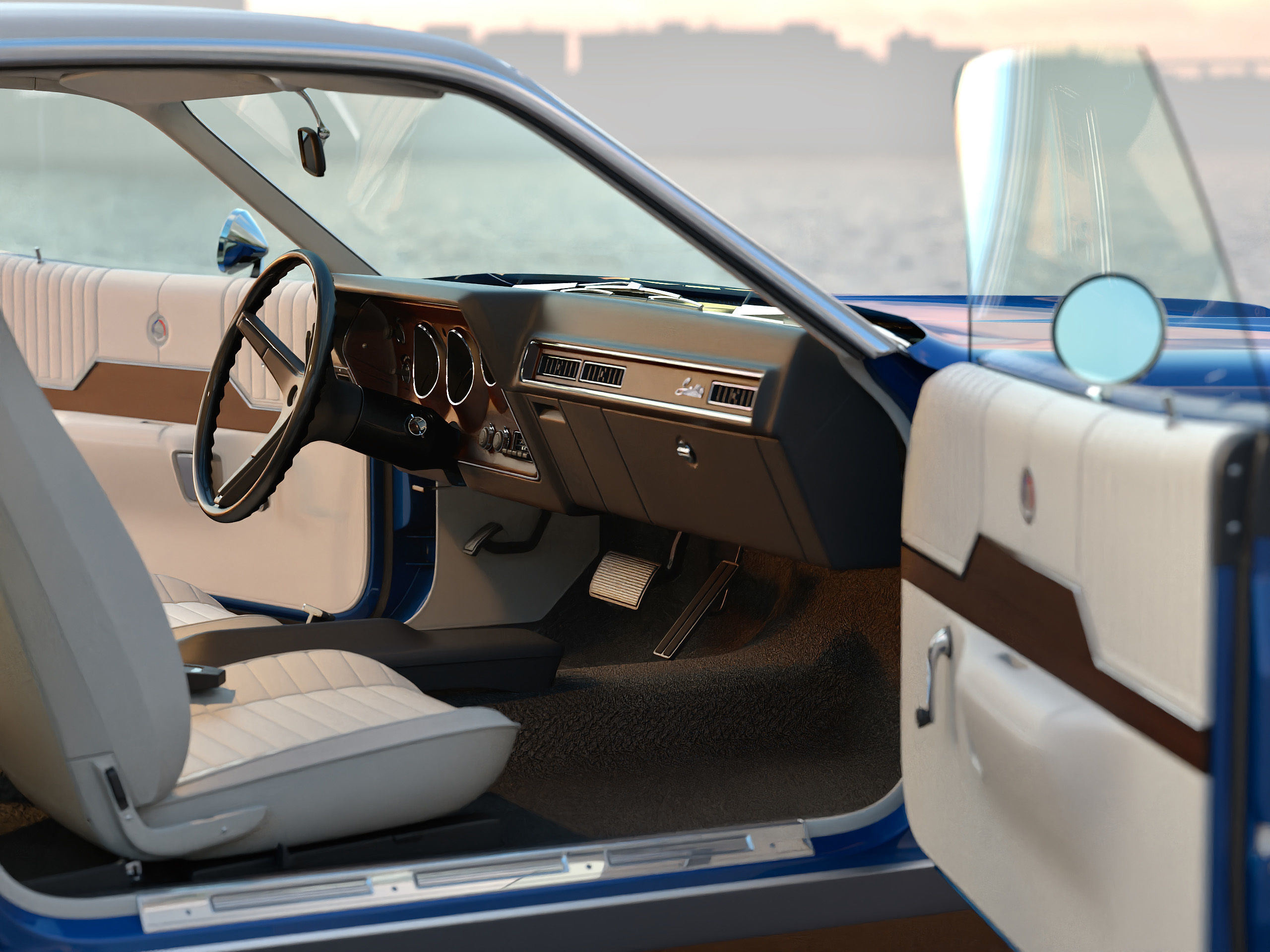 Plymouth Satellite 1971 3D model_7