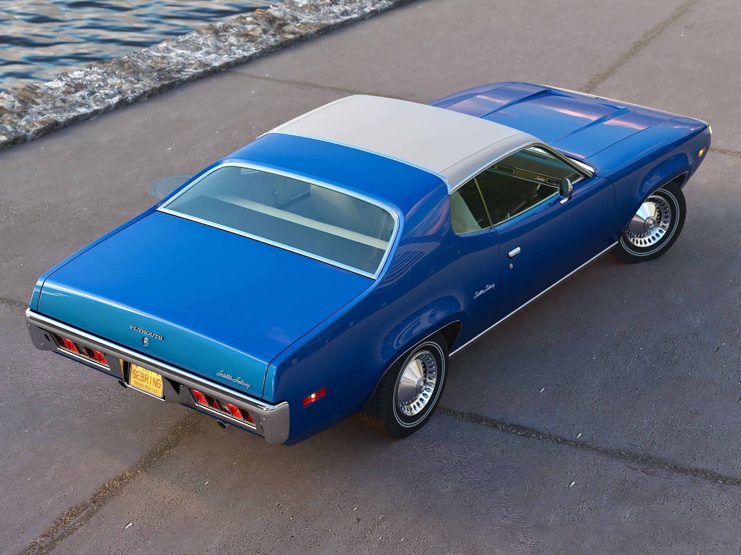 Plymouth Satellite 1971 3D model_1