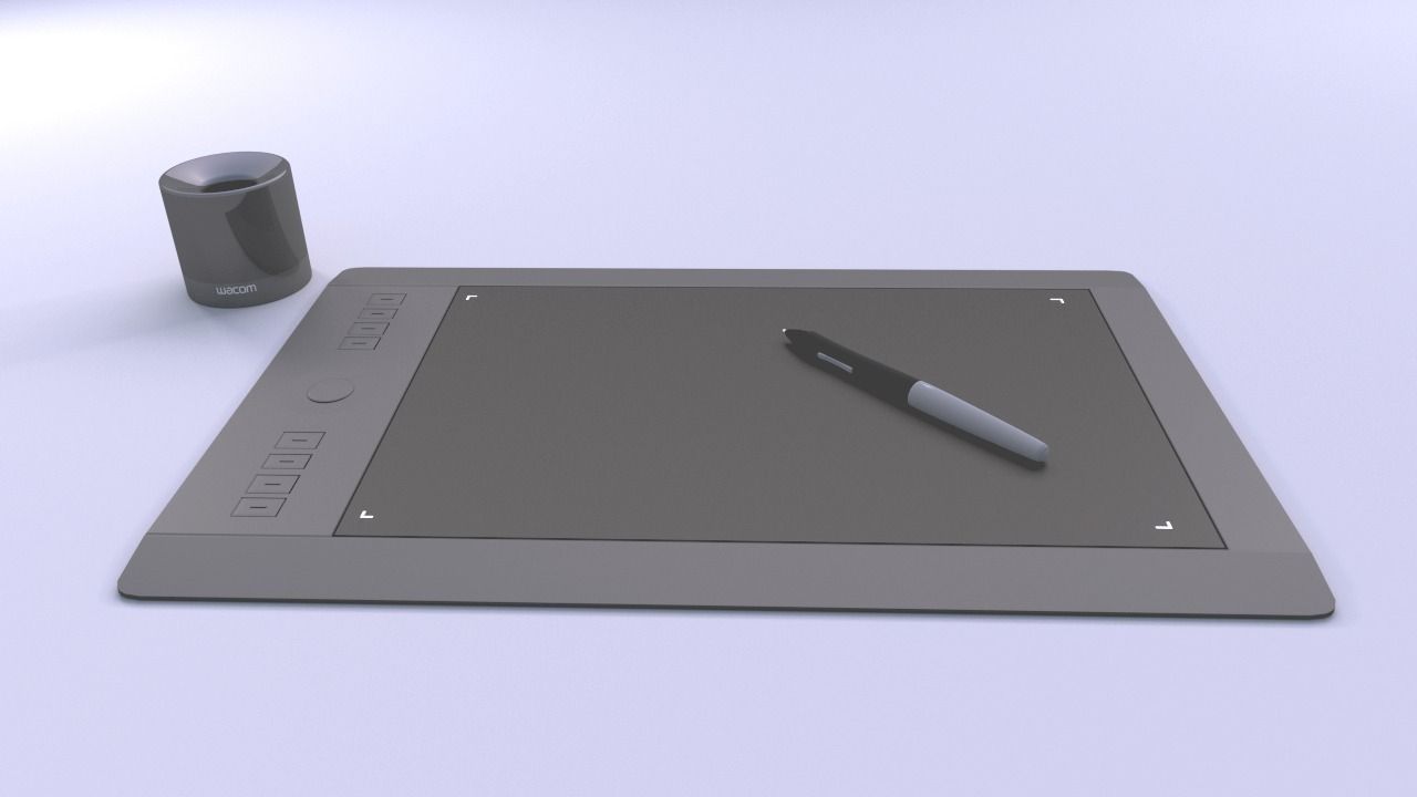 Wacom Intuos Pro Tablet Free 3D model
