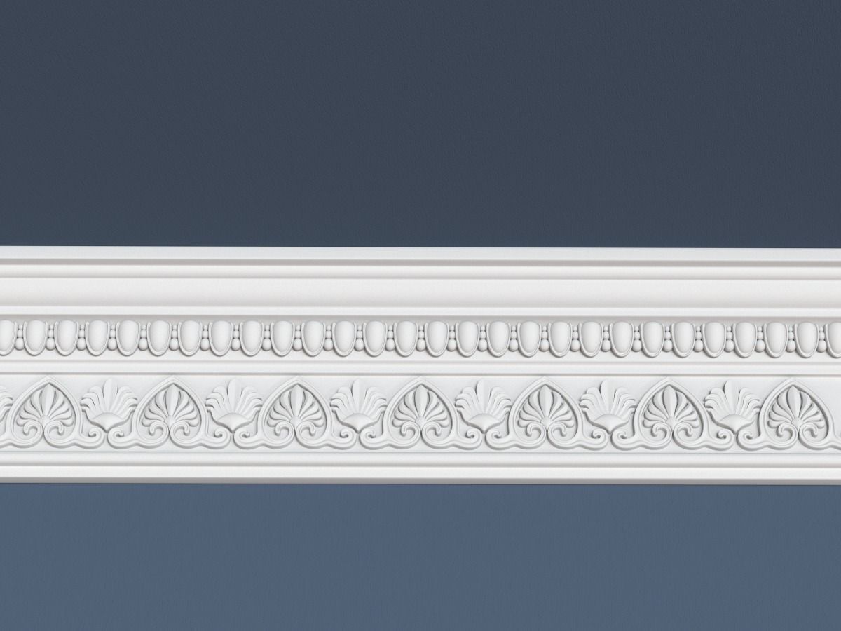 Decorative Crown Molding 3D model_1