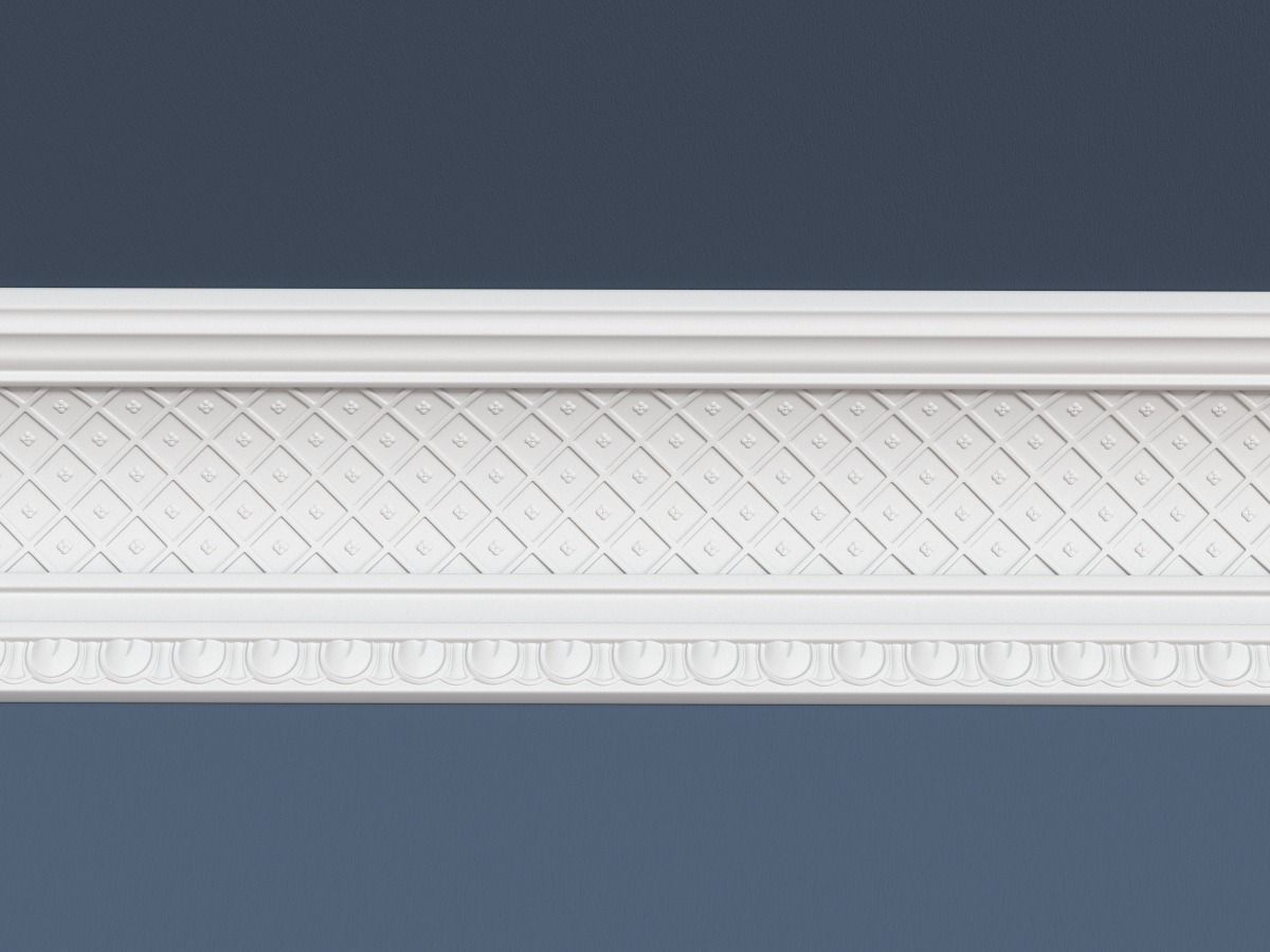 Decorative Crown Molding 3D model_1