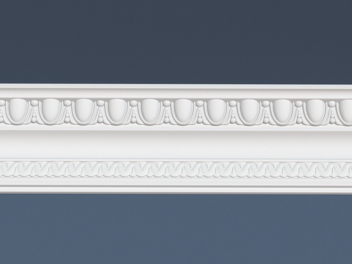 Decorative Crown Molding 3D model_1