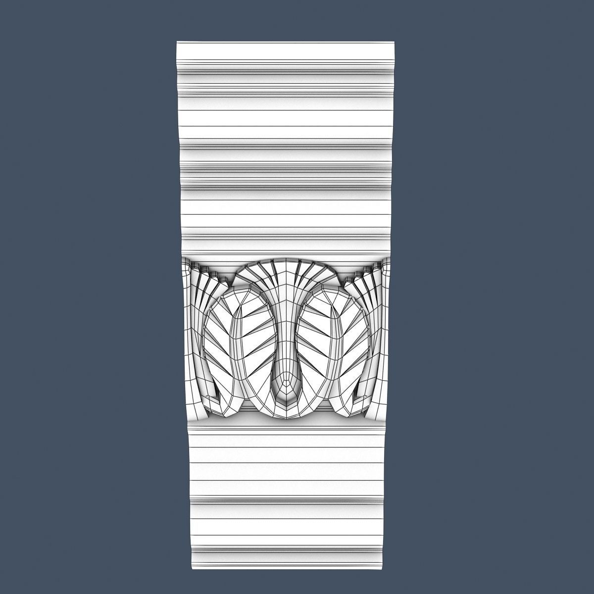 Decorative Crown Molding 3D model_4