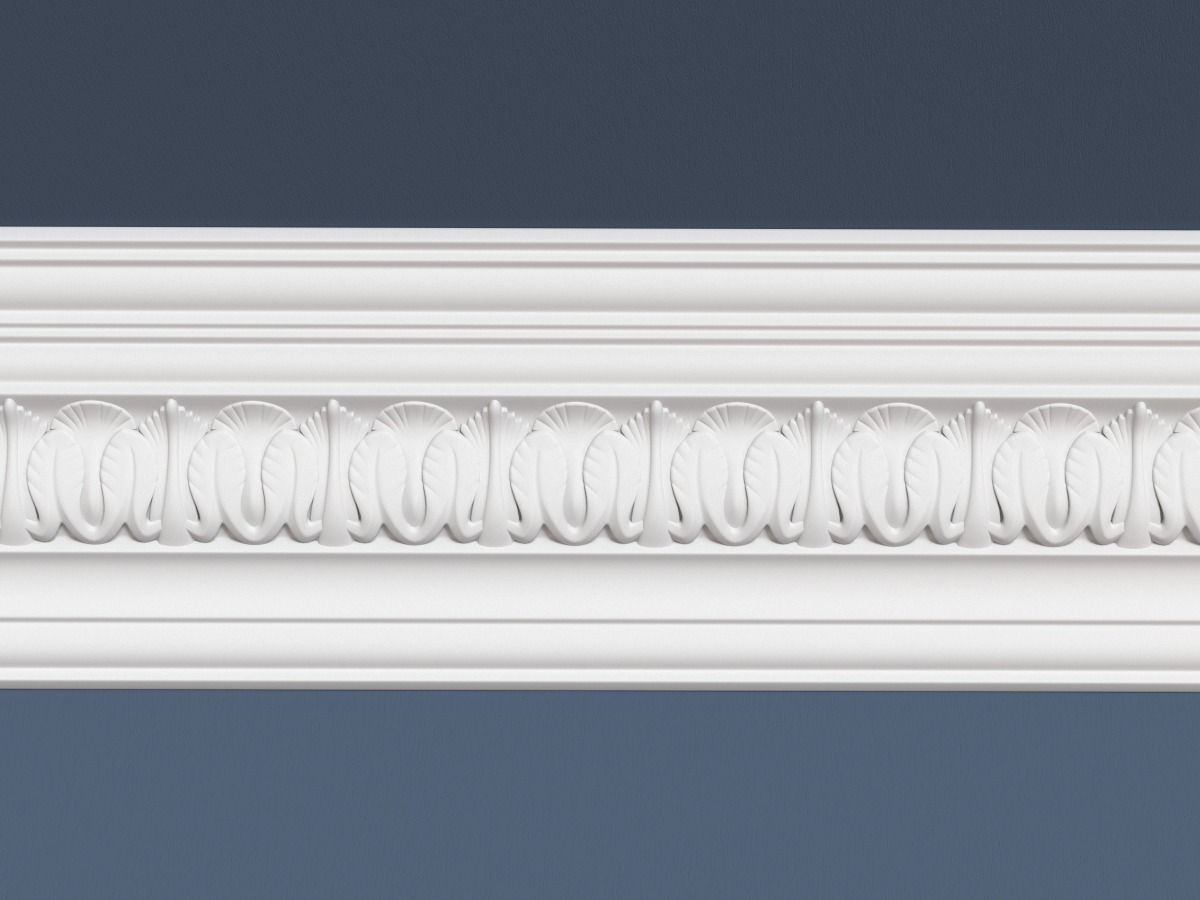 Decorative Crown Molding 3D model_1