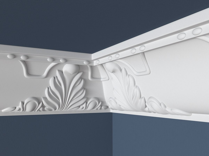 Decorative Crown Molding 009 3D Model .max .obj .fbx .ma ...