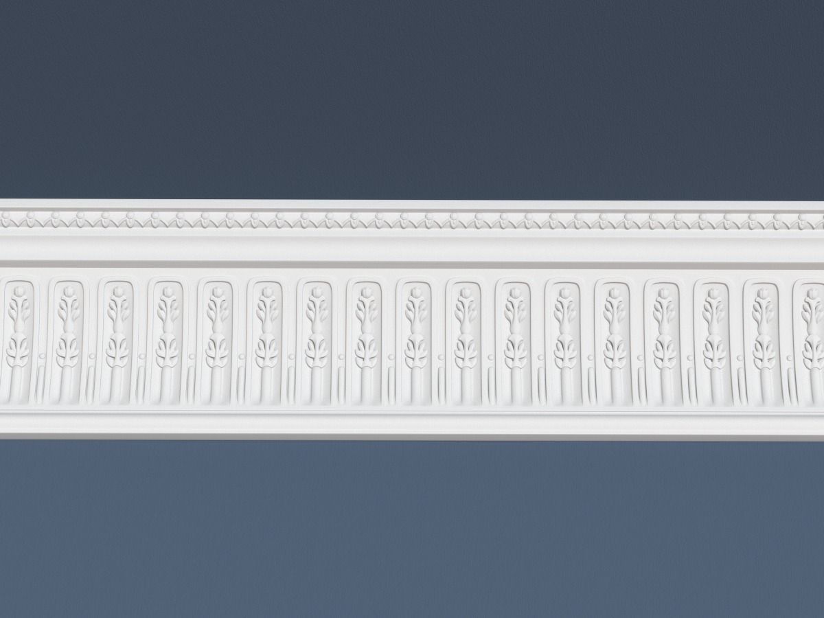 Decorative Crown Molding 3D model_1