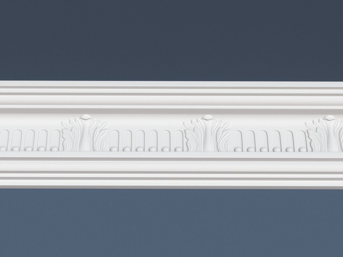 Decorative Crown Molding 3D model_1
