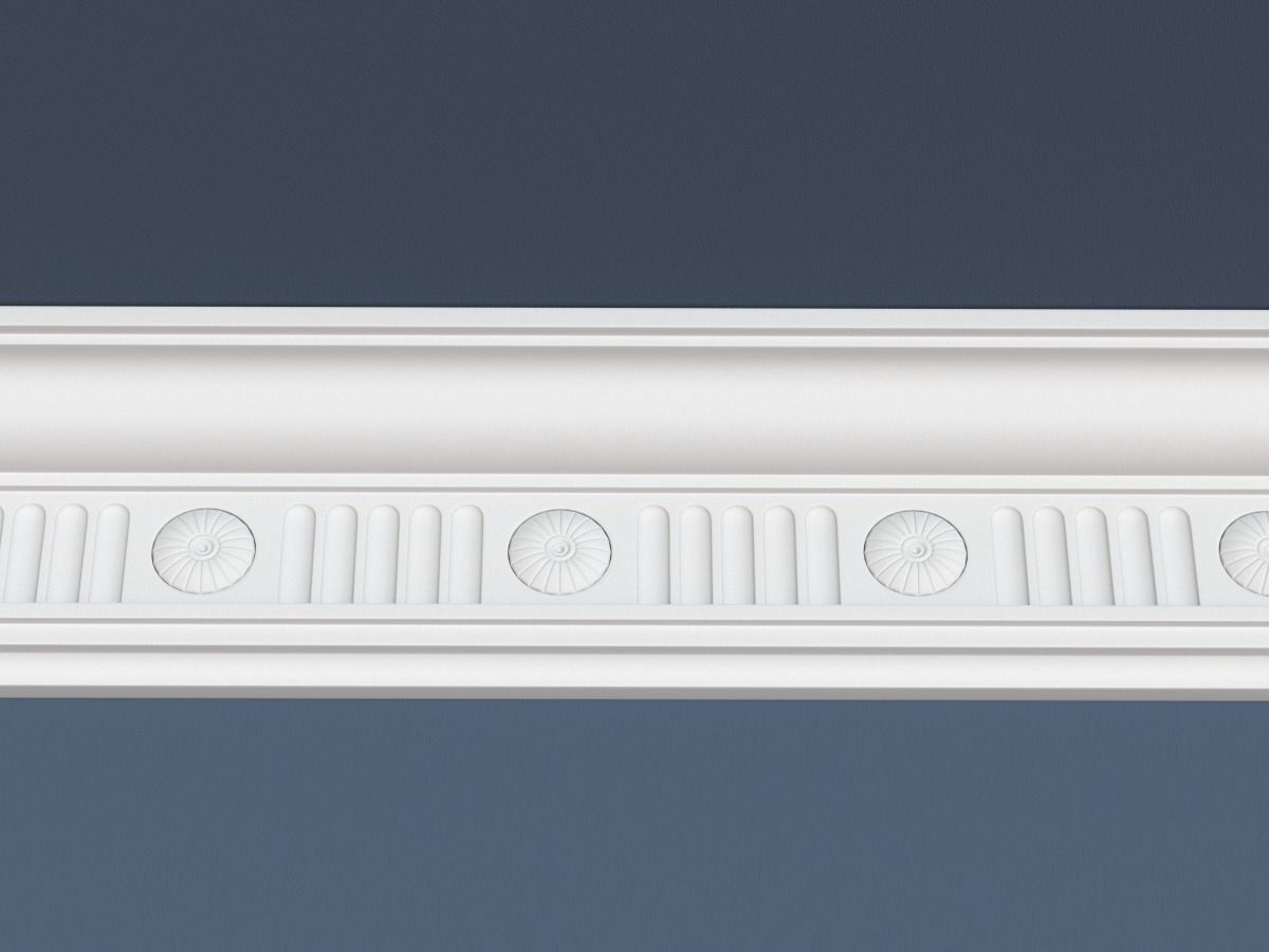 Decorative Crown Molding 3D model_1