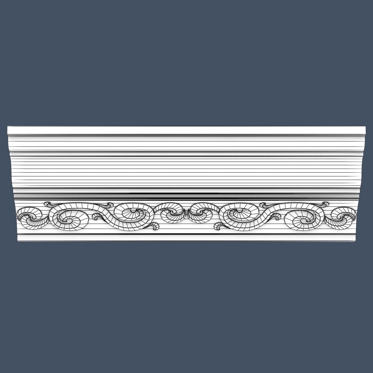Decorative Crown Molding 3D model_4