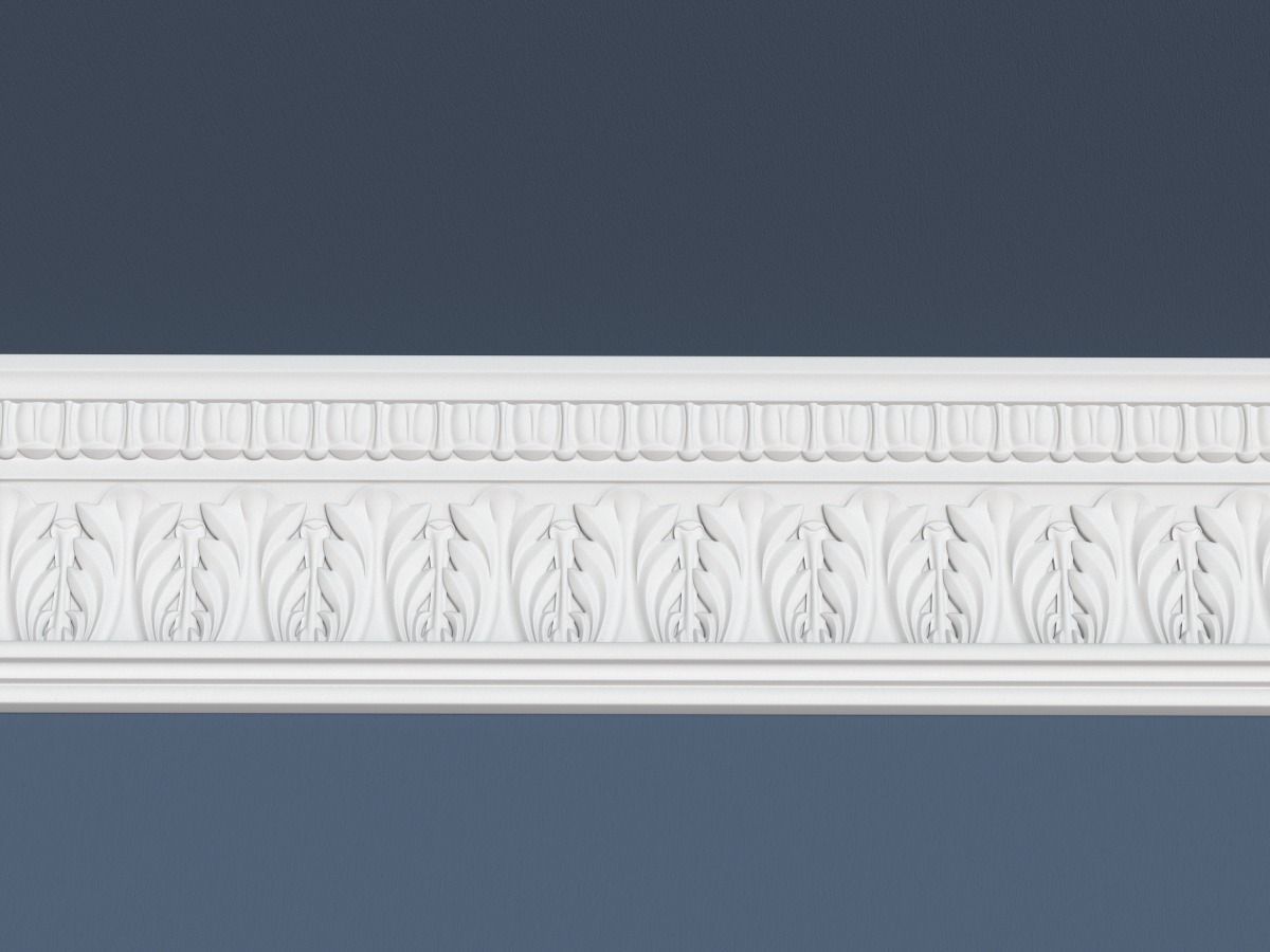 Decorative Crown Molding 3D model_1