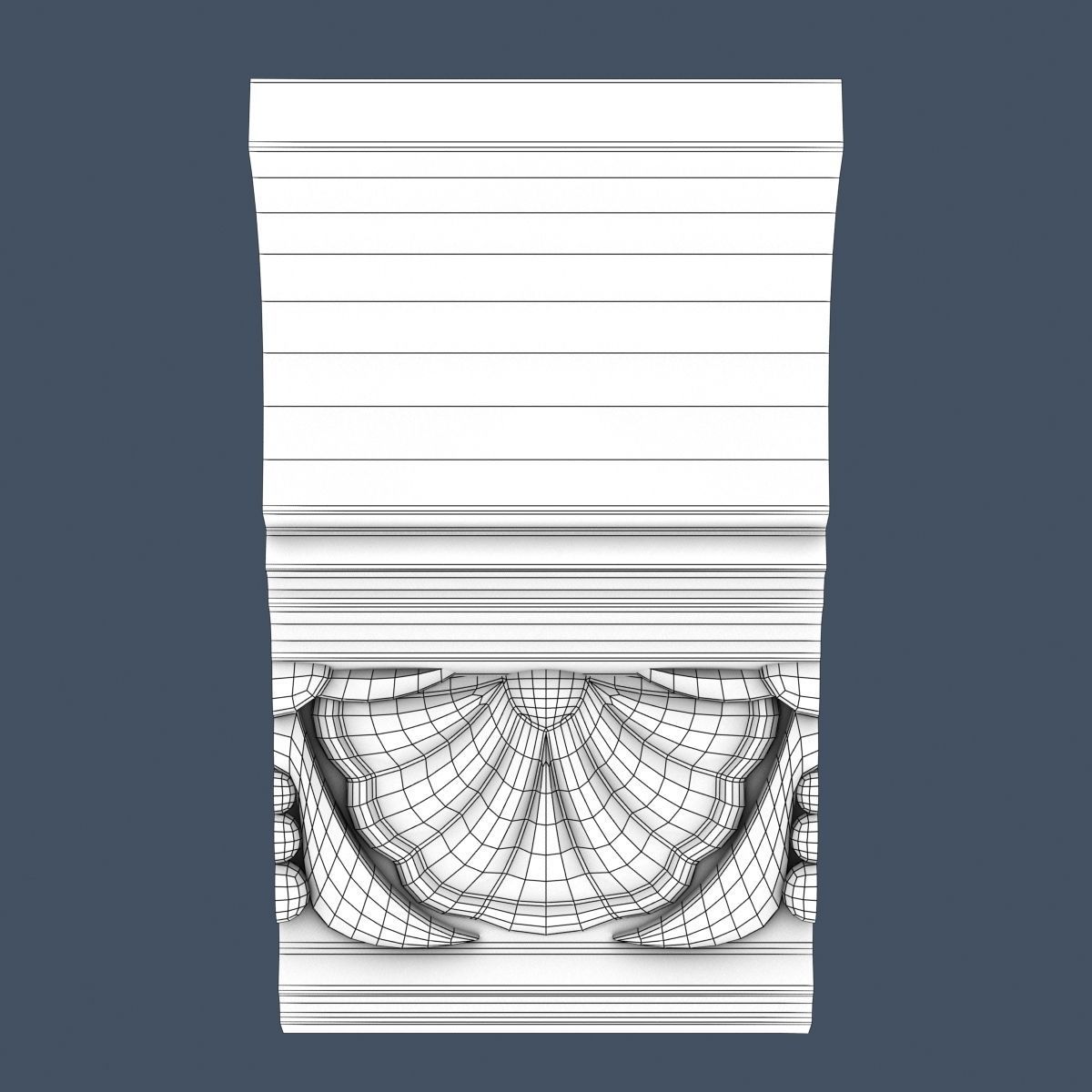 Decorative Crown Molding 3D model_4