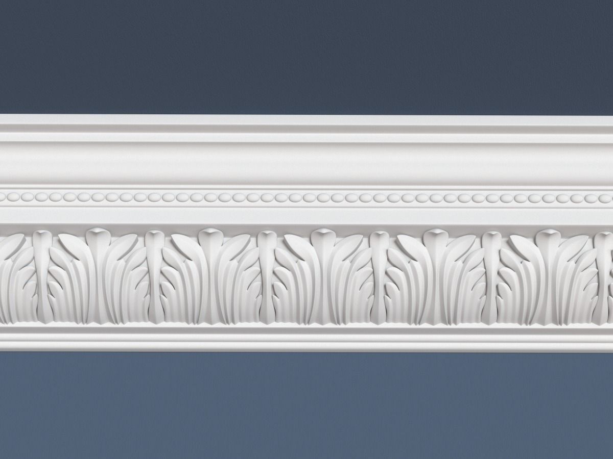 Decorative Crown Molding 3D model_1