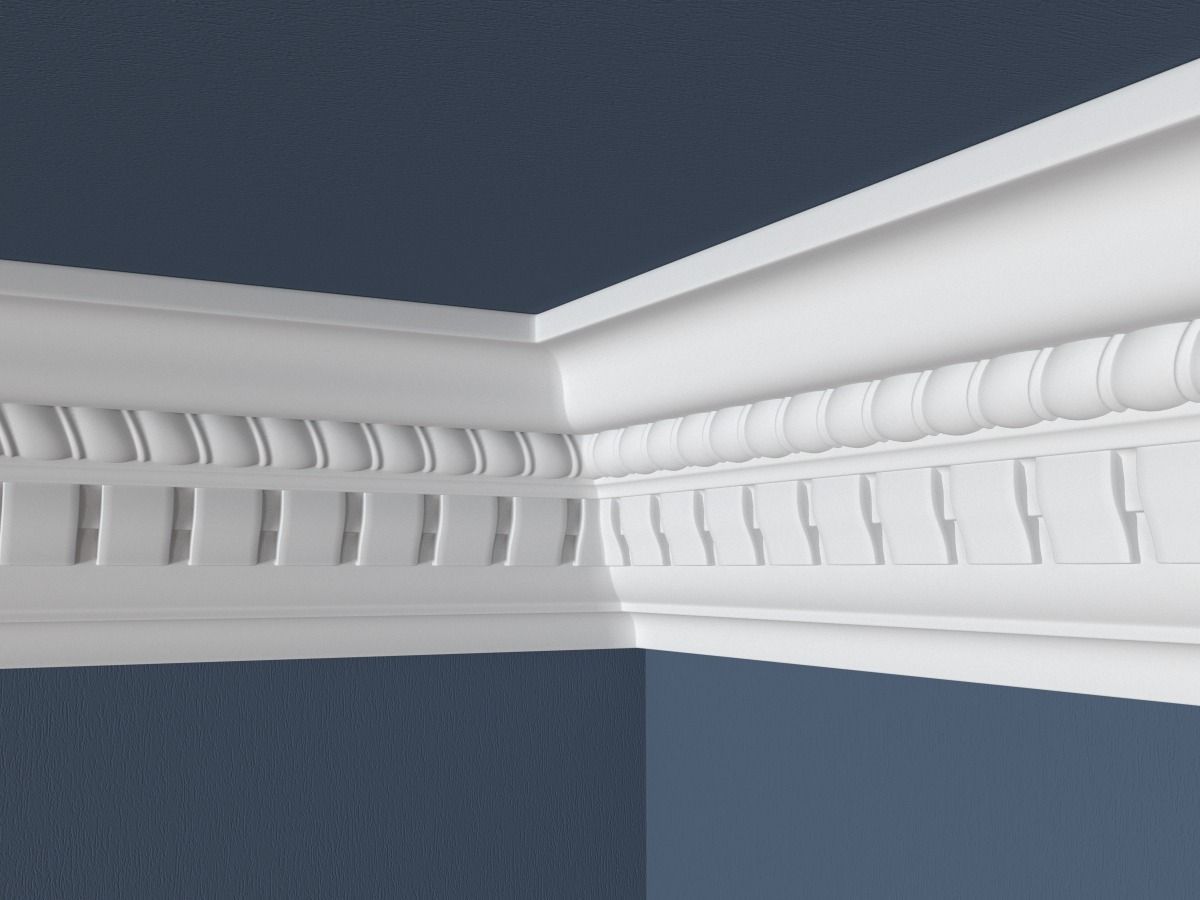 Decorative Crown Molding 3D model_2