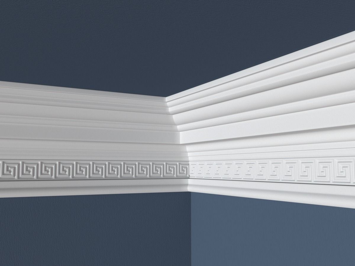 Decorative Crown Molding 3D model_2