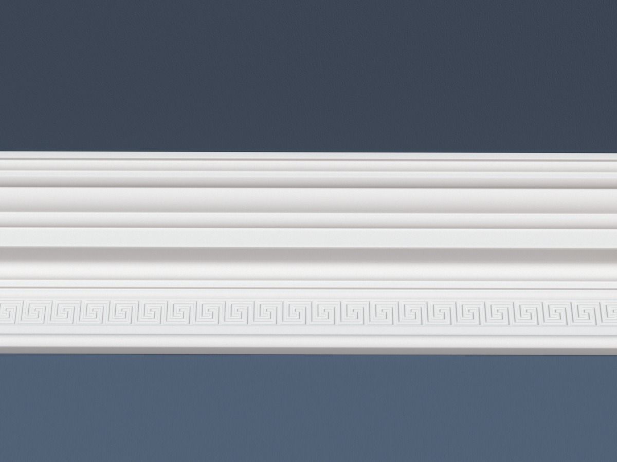 Decorative Crown Molding 3D model_1